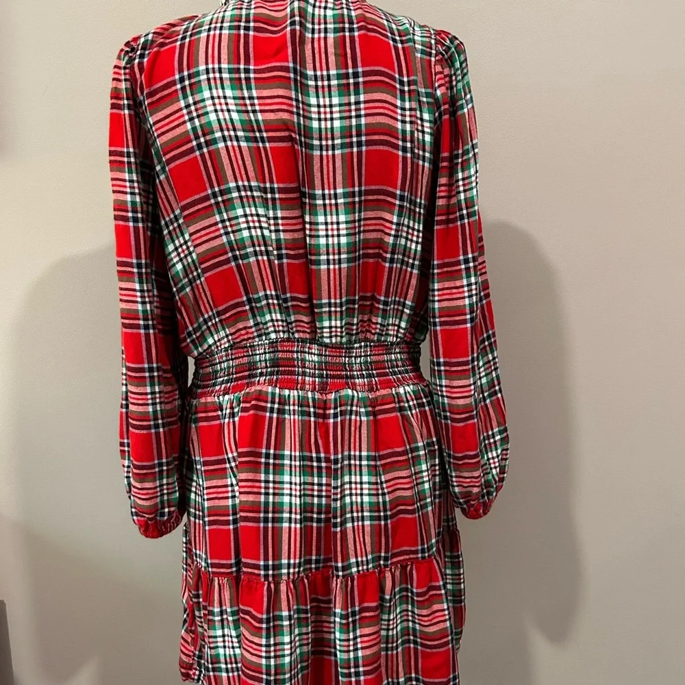 Crown & Ivy Red Plaid Dress Size M - Picture 2 of 4